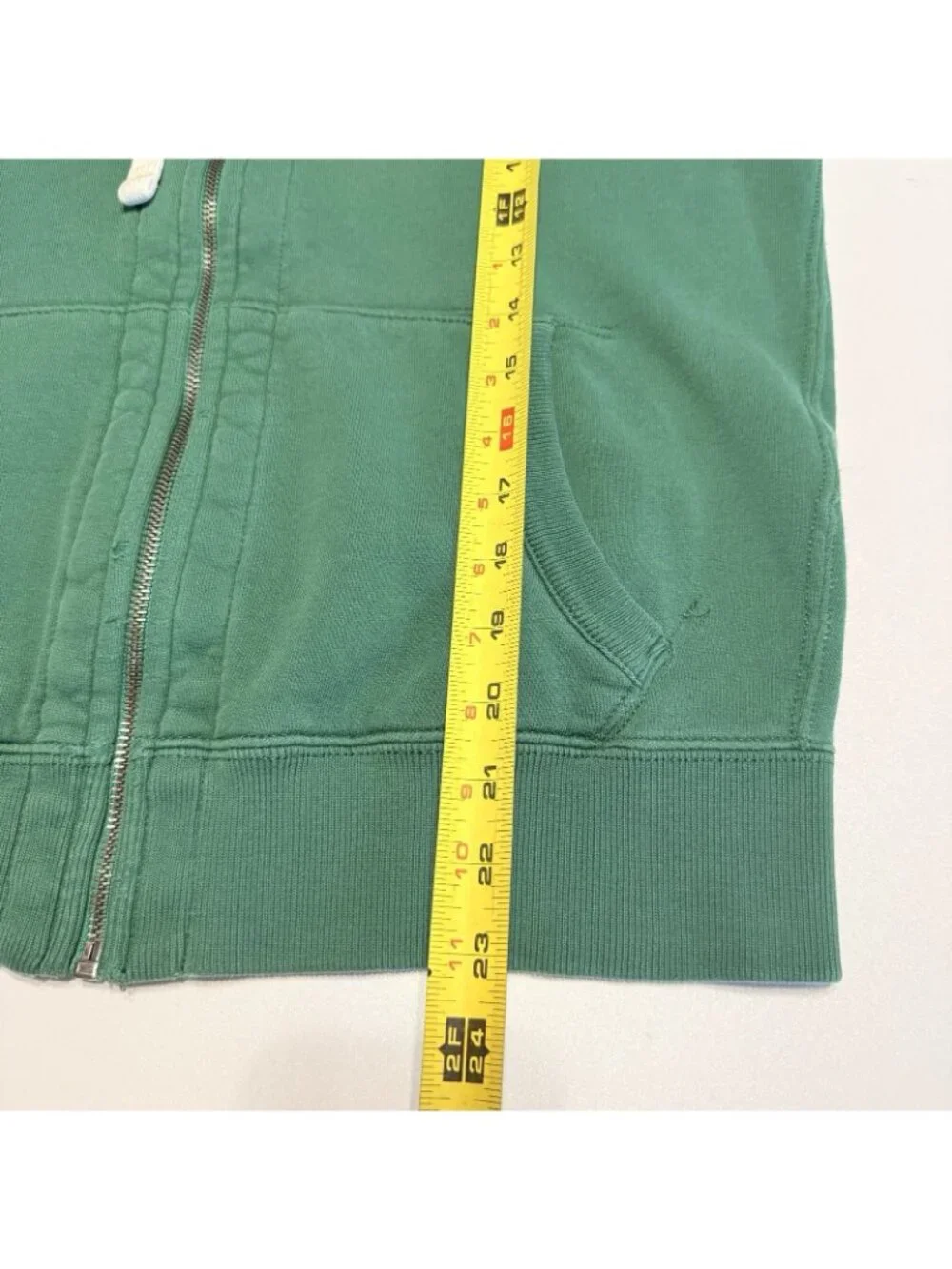 Vintage Polo Ralph Lauren Hoodie Sweatshirt Mens Small S Green Thermal Hood